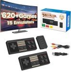 Wireless Retro Handheld Game Console with 620 Classics