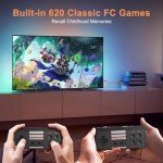 Wireless Retro Handheld Game Console with 620 Classics