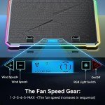 RGB Laptop Cooling Pad with 13 Quiet Fans