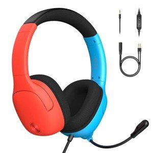 Nintendo Switch Gaming Headset with Mic (Red/Blue)