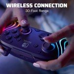 PDP Afterglow Wave Wireless Pro Controller - Purple