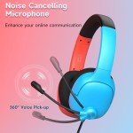 Nintendo Switch Gaming Headset with Mic (Red/Blue)