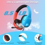 Nintendo Switch Gaming Headset with Mic (Red/Blue)
