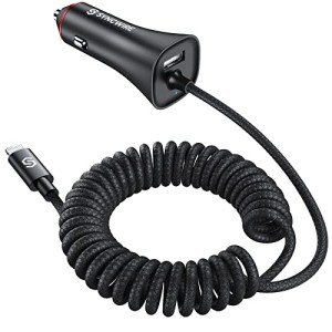 Syncwire MFi Car Charger with Integrated Lightning Cable