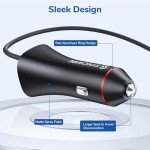 Syncwire MFi Car Charger with Integrated Lightning Cable
