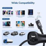 Syncwire MFi Car Charger with Integrated Lightning Cable