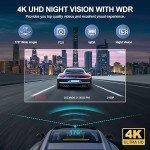 4K 3-Channel Dash Cam with Night Vision