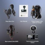 Dual Dash Cam with Free 64GB Card - 1080P