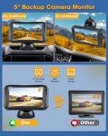 5" AHD 1080P Night Vision Backup Camera System