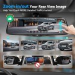PORMIDO 2K Touchscreen Mirror Dashcam with GPS