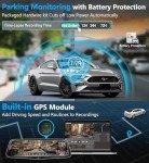 PORMIDO 2K Touchscreen Mirror Dashcam with GPS
