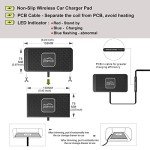 Wireless Qi Car Charging Pad - Non-Slip Design