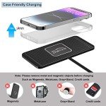Wireless Qi Car Charging Pad - Non-Slip Design