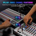 12-Channel Bluetooth DJ Audio Mixer with USB