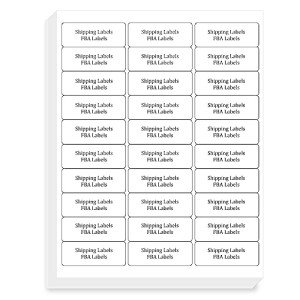 FungLam 1" x 2-5/8" Printable Address Label Sheets