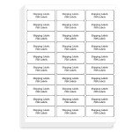 FungLam 1" x 2-5/8" Printable Address Label Sheets