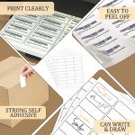 FungLam 1" x 2-5/8" Printable Address Label Sheets