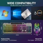 RGB Wireless Gaming Keyboard and Mouse Combo
