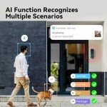 Wireless FHD Smart Video Doorbell with AI Alerts
