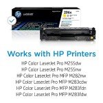 HP 206A Yellow Toner Cartridge W2112A