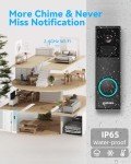 Wireless FHD Smart Video Doorbell with AI Alerts