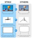 120-inch Portable Outdoor Projector Screen with Stand