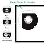 Taotique 84" 4K Portable Projector Screen - Double Sided