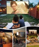 120-inch Portable Outdoor Projector Screen with Stand
