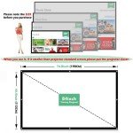 Taotique 84" 4K Portable Projector Screen - Double Sided