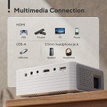 Portable 1080P Mini Projector with WiFi & Bluetooth