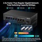 8-Port 2.5G Ethernet Unmanaged Network Switch