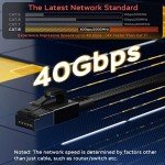Smolink 50ft Cat 8 High-Speed Ethernet Cable