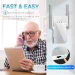 2025 WiFi Range Extender - Fast Coverage & Connects 35 Devices