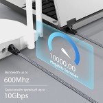MORELECS Cat 7 Flat Ethernet Cable - 2m