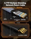 Snowkids 15 ft Cat 8 High Speed Ethernet Cable