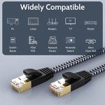 MORELECS Cat 7 Flat Ethernet Cable - 2m