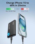 INIU Slim 10000mAh Power Bank with Fast Charging
