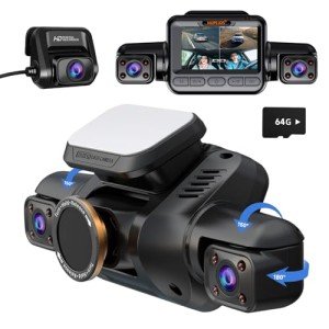 4-Channel 360° 4K UHD Dash Cam with Wi-Fi