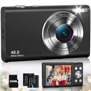 48MP 4K Vlogging Digital Camera with 16X Zoom