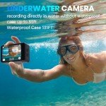 50M Waterproof 4K Action Camera with EIS Stabilization