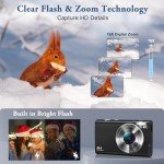 48MP 4K Vlogging Digital Camera with 16X Zoom