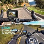 50M Waterproof 4K Action Camera with EIS Stabilization