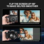 64MP 5K Vlogging Camera with 18X Zoom