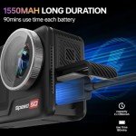 50M Waterproof 4K Action Camera with EIS Stabilization
