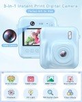 Kids Instant Print Camera with Dual Lenses