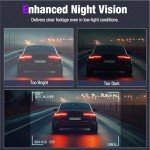 3-Channel 4K WiFi Dash Cam with 64GB Card