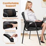 Cozy Leather Guest Chair Set of 2