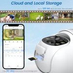 Cinnado 2K Wireless Solar Security Camera 360°