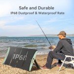 NODSOLEX 100W Foldable Portable Solar Panel