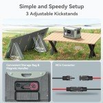 NODSOLEX 100W Foldable Portable Solar Panel